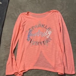 Girls 7/8 “sparkle fearlessly everyday” longsleeve t